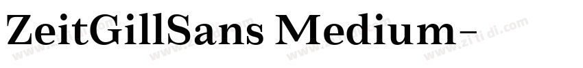 ZeitGillSans Medium字体转换
